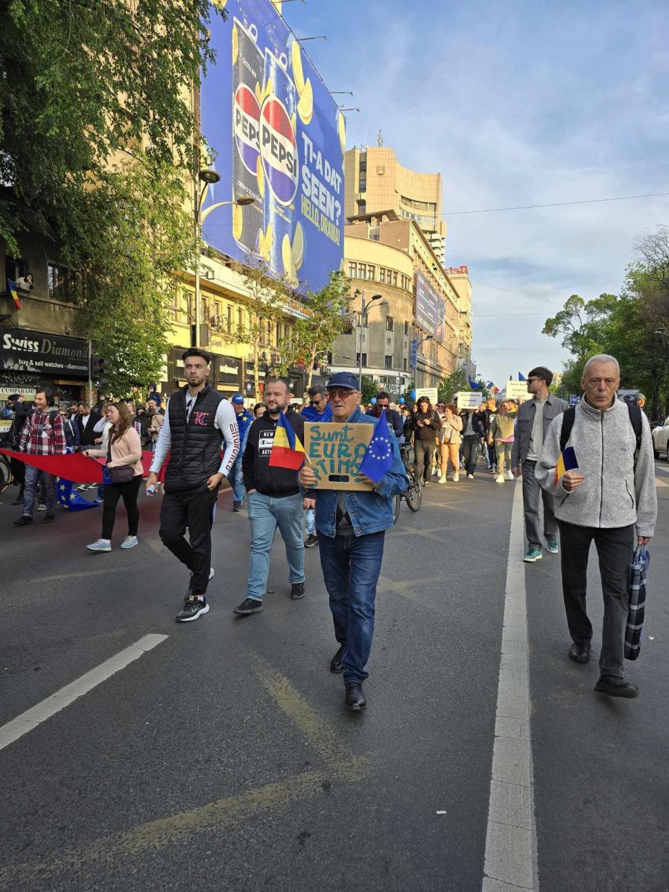 „Un singur drum: Europa!”. Mitinguri pro-UE în București și în mai multe orașe din țară 971434