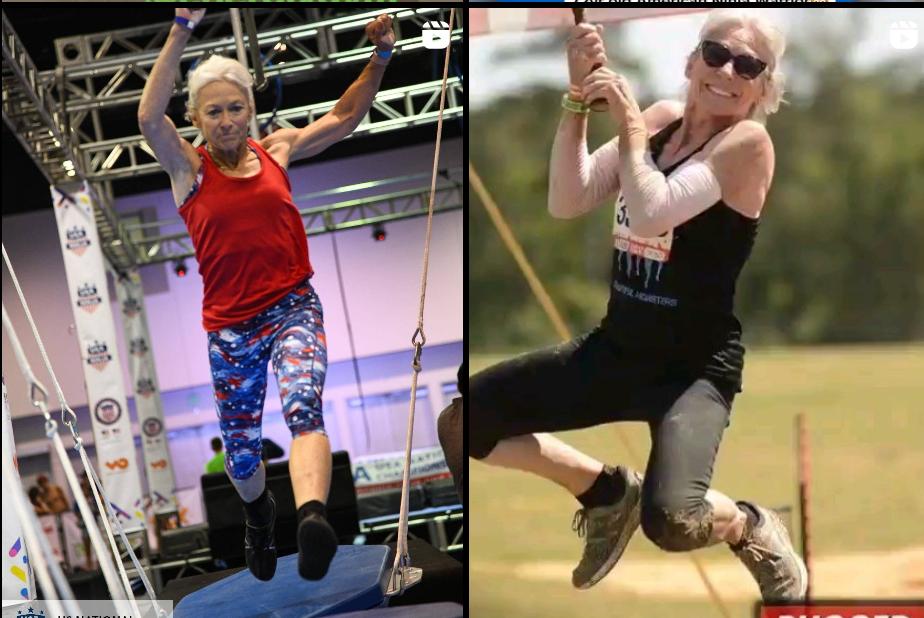 De la zero tracțiuni la „ninja warrior”: cum și-a construit o bunicuță mușchii, curajul și viața 973107