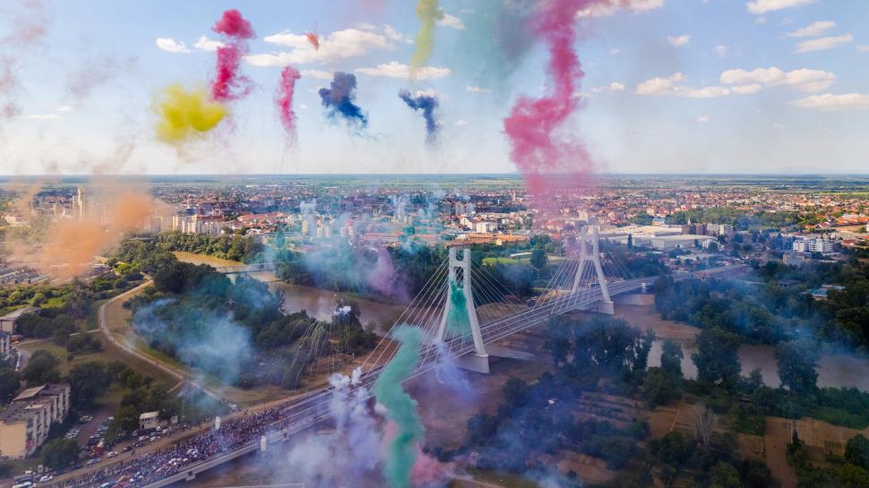 A fost inaugurat podul Transilvania, cel mai lung pod hobanat din România: „E o minune a ingineriei” 976996