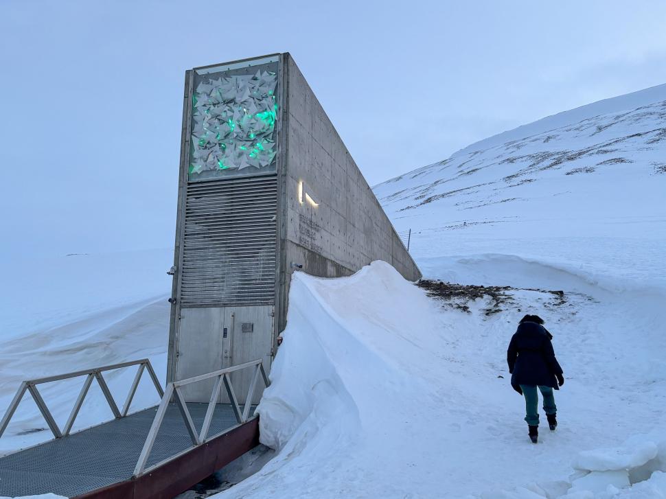"Seiful Apocalipsei" din Svalbard. Aici se păstrează, la 100 de metri sub munte, viitorul Omenirii 976758