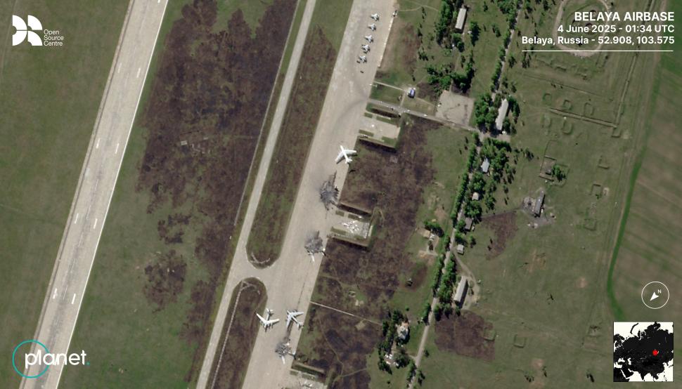 Noi imagini din satelit cu dezastrul de pe aerodromurile militare din Rusia. Cum arată epavele bombardierelor lui Putin 978254