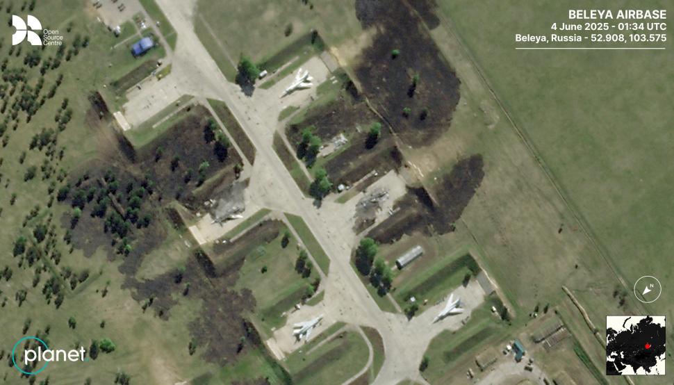 Noi imagini din satelit cu dezastrul de pe aerodromurile militare din Rusia. Cum arată epavele bombardierelor lui Putin 978255