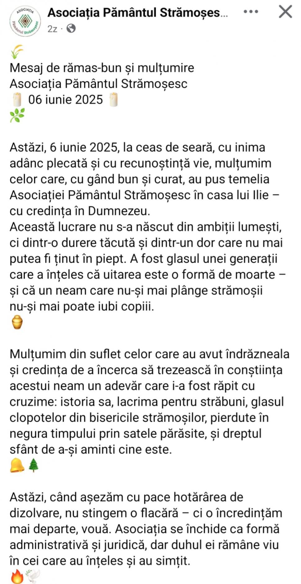 Călin Georgescu și-a închis Asociația Pământul Strămoșesc cu un mesaj de adio 979292
