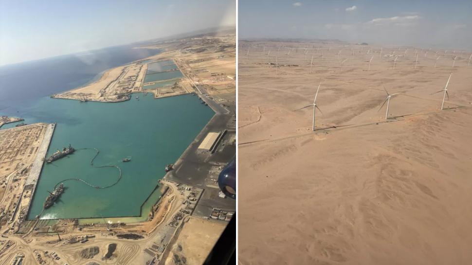 Imagini din satelit arată progrese uriașe la portul Oxagon, locație strategică pentru mega-proiectul NEOM din Arabia Saudită 979631