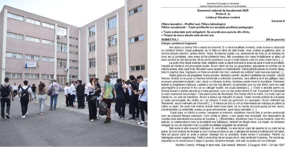 Controverse la Bac. Fragment al ministrului Propagandei din regimul legionar, rezervă la proba de limba română 980041