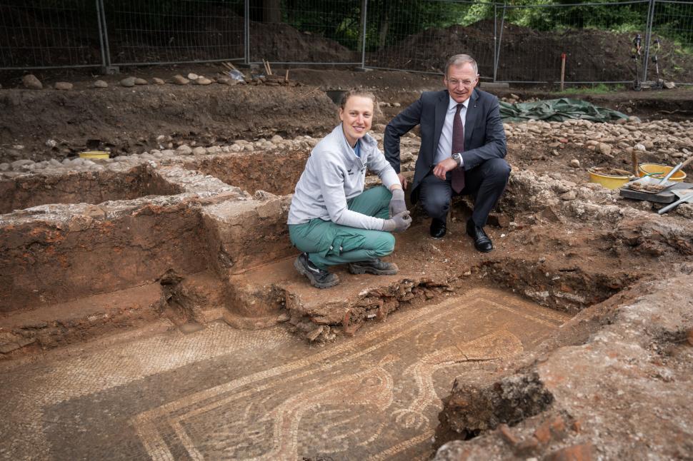Descoperire arheologică unică în Austria: Trei mozaicuri romane antice spectaculoase au fost găsite după doi ani de săpături 979767