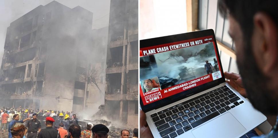 Studenții la medicină din Ahmedabad erau la cantină și mâncau când a căzut avionul Air India peste ei 980282