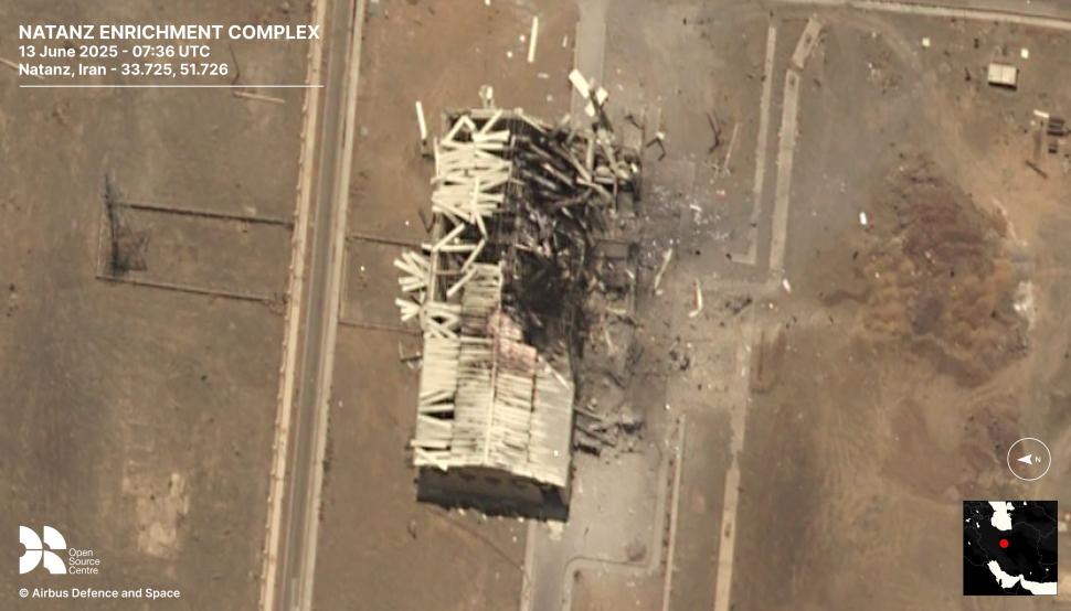 Imagini din satelit. Cum arată instalația nucleară iraniană Natanz după bombardamentele israeliene 980542