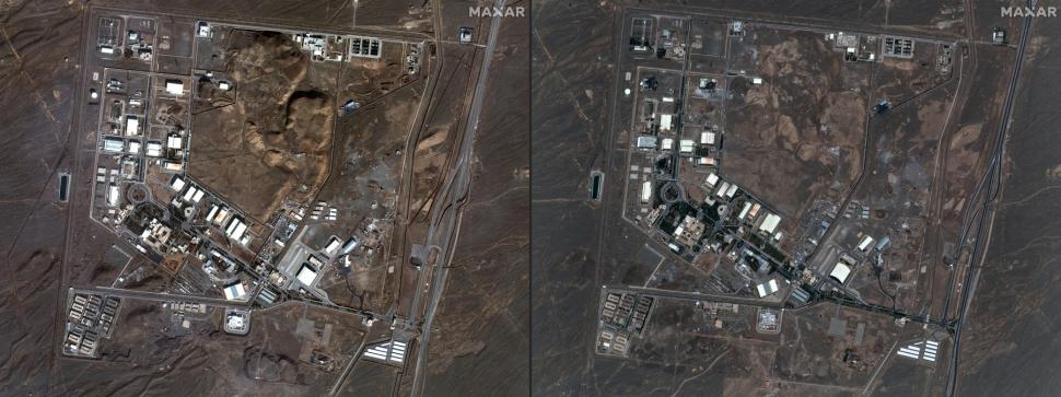 Imagini din satelit. Cum arată siturile nucleare iraniene după bombardamentele Israelului 981126