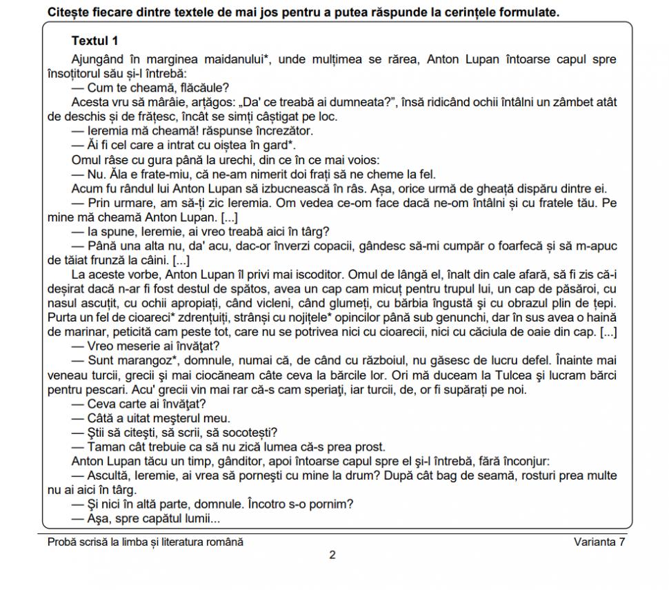 Subiectele și baremul la Limba Română, de la Evaluarea Națională 2025, au fost publicate 982892