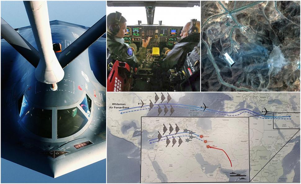 Piloții bombardierelor B-2 au avut saltele, cuptor cu microunde și o ladă frigorifică în timpul raidului de 37 de ore asupra Fordo  983387