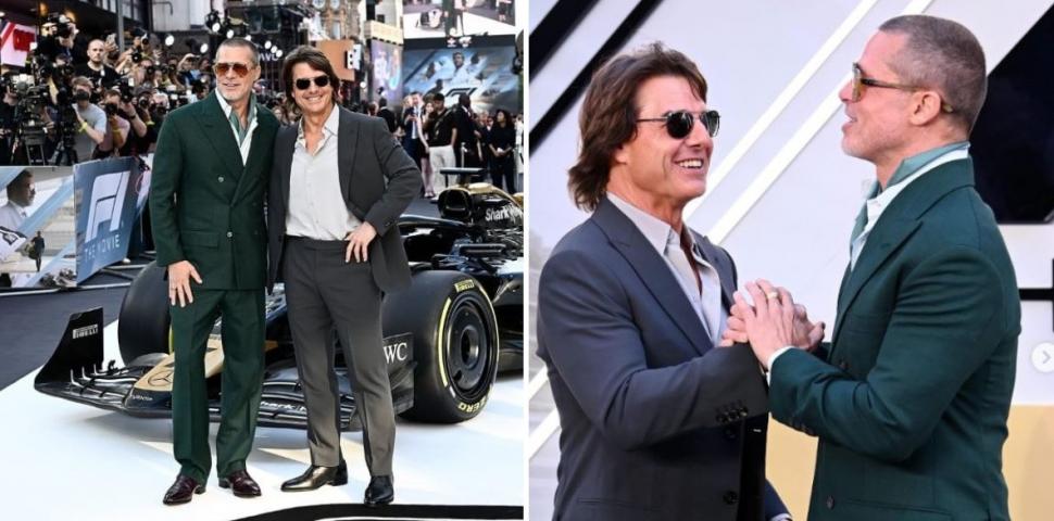 După 30 de ani, Brad Pitt şi Tom Cruise au făcut senzaţie pe covorul roşu la premiera filmului F1, la Londra: "Fraţi din mame diferite" 983507