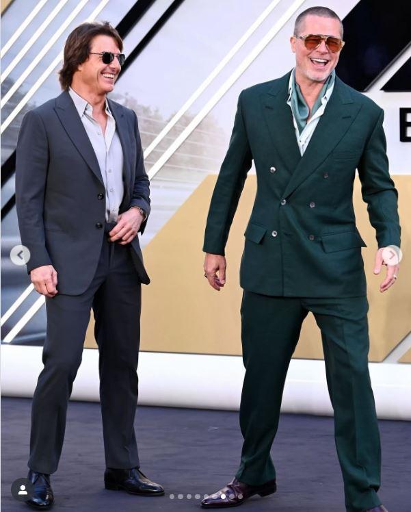 După 30 de ani, Brad Pitt şi Tom Cruise au făcut senzaţie pe covorul roşu la premiera filmului F1, la Londra: "Fraţi din mame diferite" 983513
