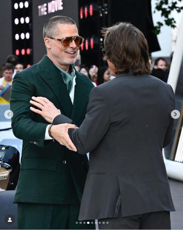 După 30 de ani, Brad Pitt şi Tom Cruise au făcut senzaţie pe covorul roşu la premiera filmului F1, la Londra: "Fraţi din mame diferite" 983518