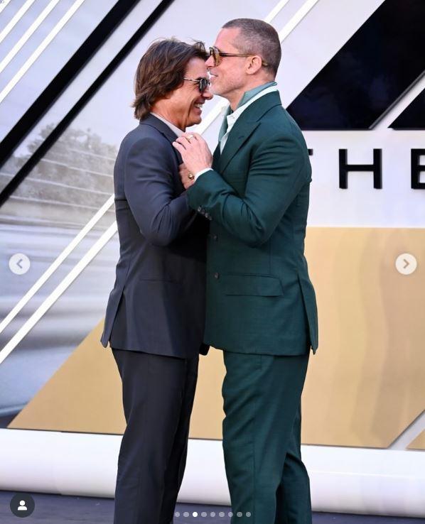 După 30 de ani, Brad Pitt şi Tom Cruise au făcut senzaţie pe covorul roşu la premiera filmului F1, la Londra: "Fraţi din mame diferite" 983519