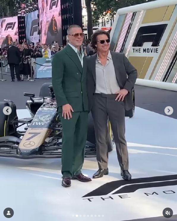 După 30 de ani, Brad Pitt şi Tom Cruise au făcut senzaţie pe covorul roşu la premiera filmului F1, la Londra: "Fraţi din mame diferite" 983520
