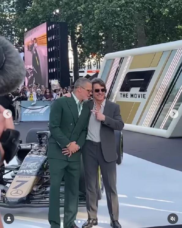 După 30 de ani, Brad Pitt şi Tom Cruise au făcut senzaţie pe covorul roşu la premiera filmului F1, la Londra: "Fraţi din mame diferite" 983521