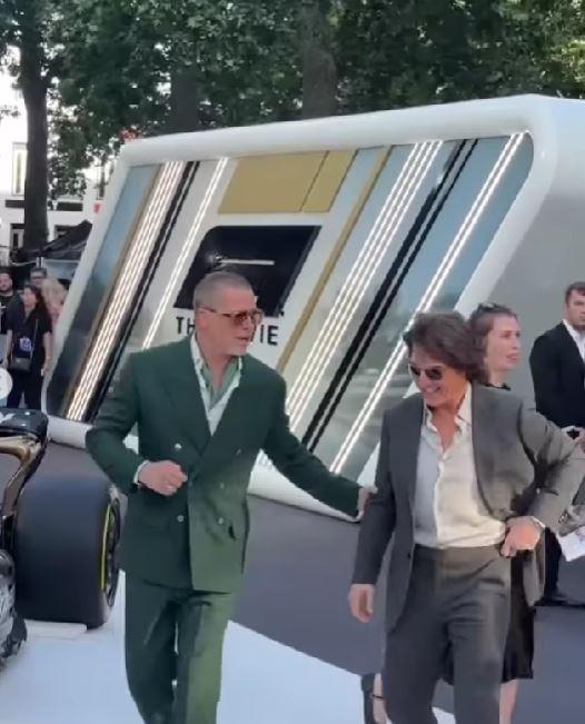 După 30 de ani, Brad Pitt şi Tom Cruise au făcut senzaţie pe covorul roşu la premiera filmului F1, la Londra: "Fraţi din mame diferite" 983524