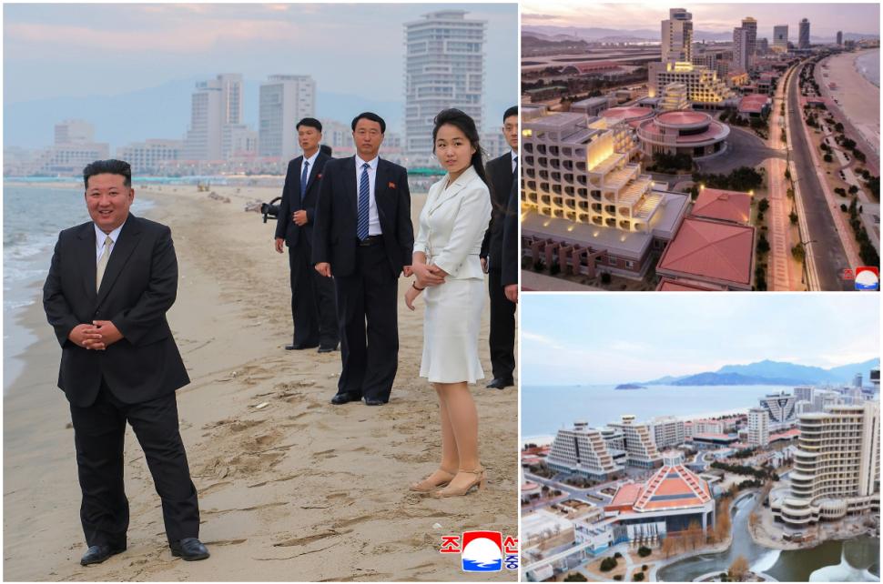 Imagini rare. Kim Jong un s-a dus cu fiica lui să-și inaugureze „Mar-a-Lago-ul”. Liderul de la Phenian s-a relaxat lângă piscină 984067