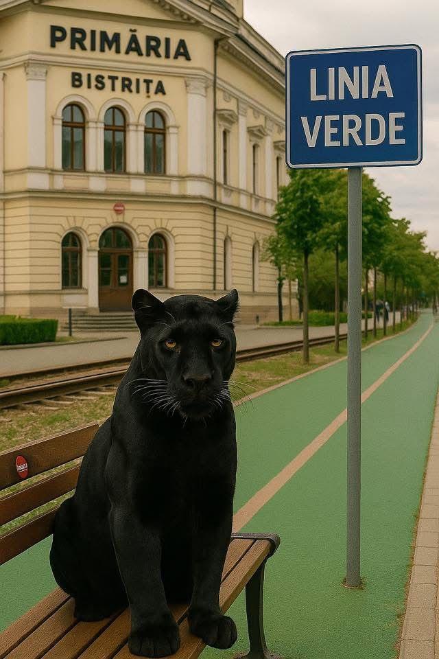 Festival de meme-uri pe internet cu pantera neagră în România: Felina ba mănâncă o șaorma la terasă, ba duce sticle la reciclat 986215