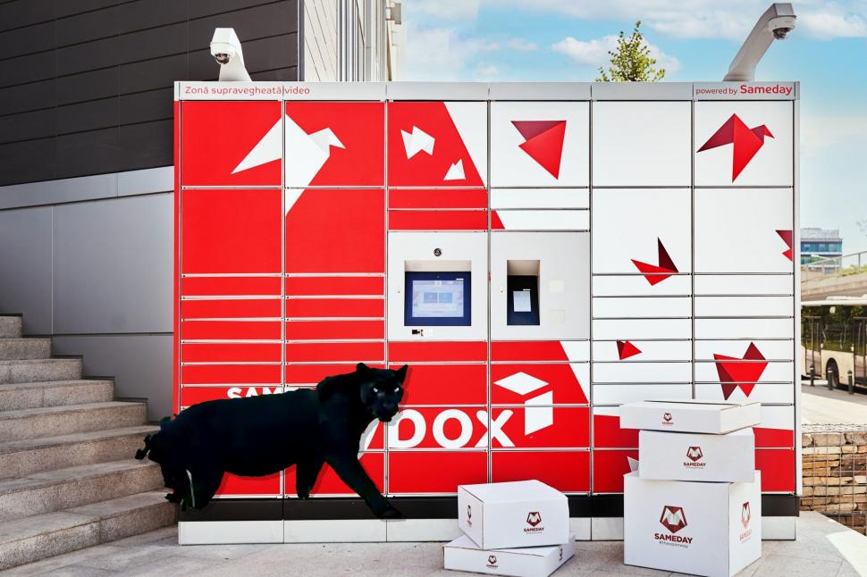 Festival de meme-uri pe internet cu pantera neagră în România: Felina ba mănâncă o șaorma la terasă, ba duce sticle la reciclat 986233