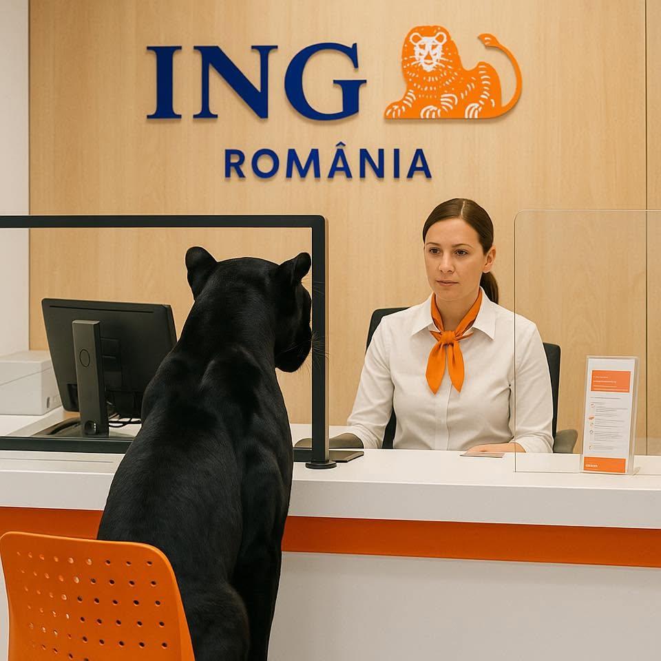 Festival de meme-uri pe internet cu pantera neagră în România: Felina ba mănâncă o șaorma la terasă, ba duce sticle la reciclat 986246