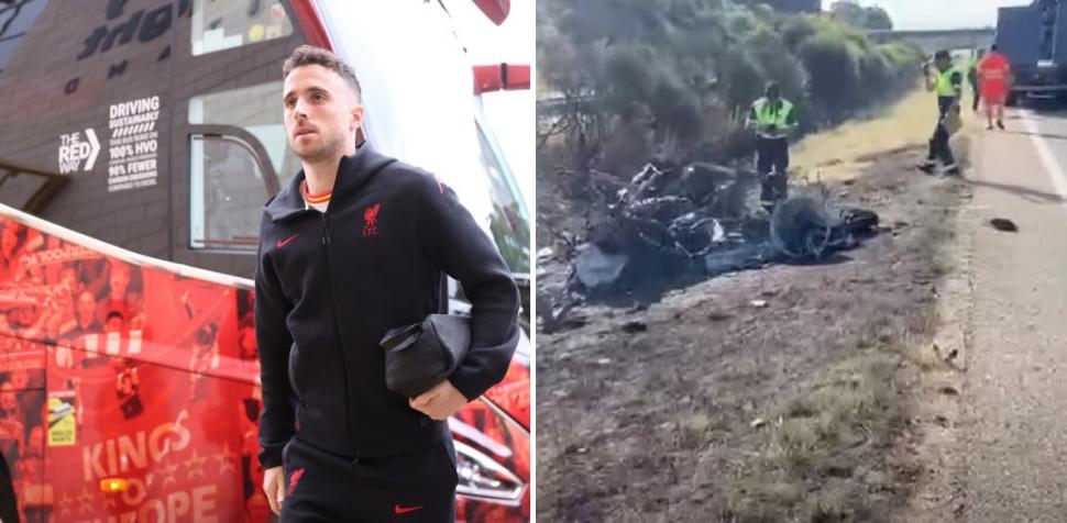 Imagini de la locul accidentului în care a murit Diogo Jota. Jucătorul de la Liverpool şi fratele lui au ars în Lamborghini 986272