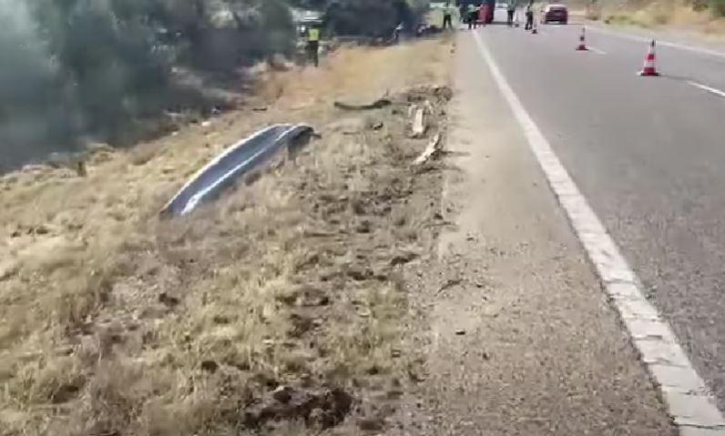 Imagini de la locul accidentului în care a murit Diogo Jota. Jucătorul de la Liverpool şi fratele lui au ars în Lamborghini 986276