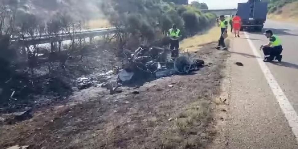 Imagini de la locul accidentului în care a murit Diogo Jota. Jucătorul de la Liverpool şi fratele lui au ars în Lamborghini 986280