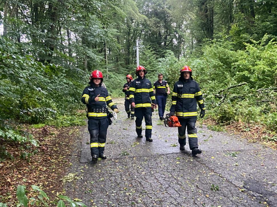 Imaginile dezastrului lăsat în urmă de furtuni și vijelii: Copacii au fost smulși de rafale de peste 100 km/h. Sunt pagube în 19 județe 987684
