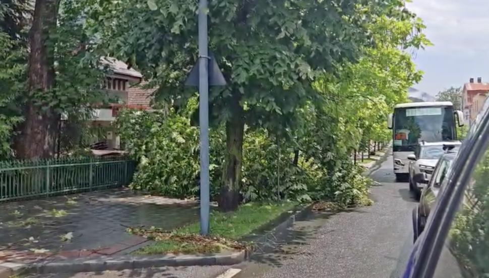 „Sfârșitul lumii în Sinaia”: Sunt 16 răniți, majoritatea turiști străini. Acoperișul gării a fost smuls de vijelie și aruncat peste DN1 987791