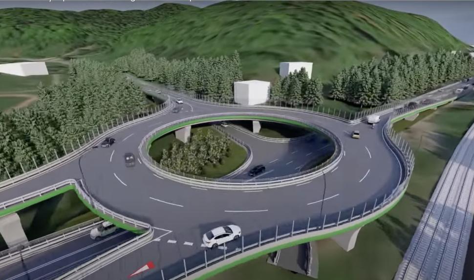 Un sens giratoriu suspendat se va construi la Predeal. Cum va arăta noua intersecție de pe DN1 și când va fi gata 987915