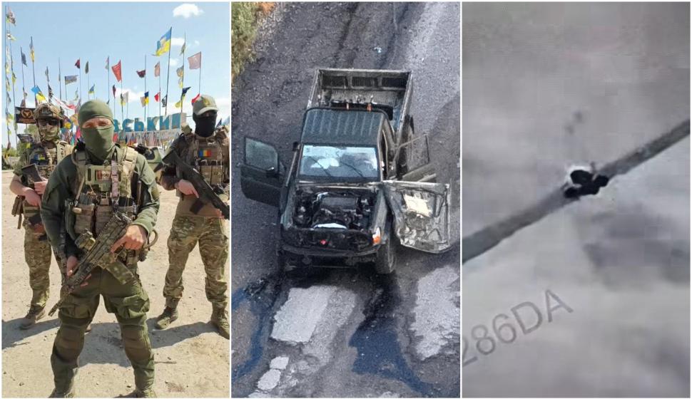 Doi luptători români în Ucraina au fost răniți. O dronă kamikaze a rușilor le-a lovit mașina pe linia frontului din Zaporojie 988317