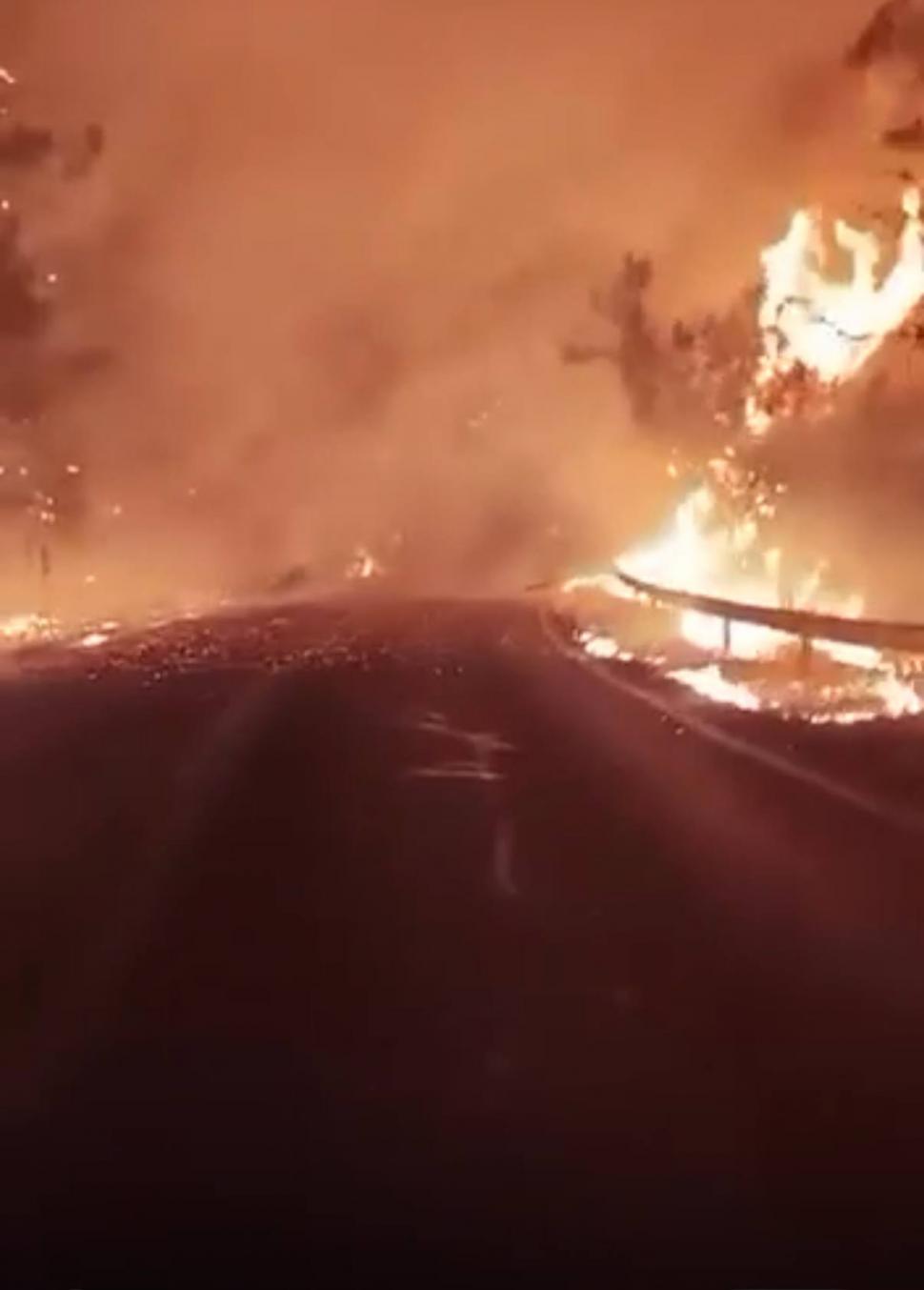 Incendiu în Thassos. Flăcările au ajuns până la drum. Au fost trimiși pompieri din Kavala, pene de curent pe insulă 987968