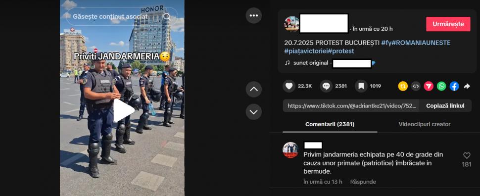 Cum s-a văzut protestul din Piața Victoriei pe rețelele sociale: 200 de mii de protestatari, versus câteva sute în realitate 991666