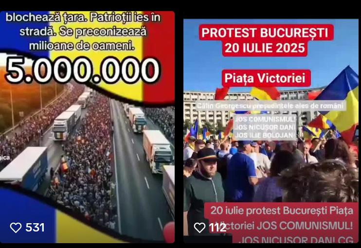Cum s-a văzut protestul din Piața Victoriei pe rețelele sociale: 200 de mii de protestatari, versus câteva sute în realitate 991670
