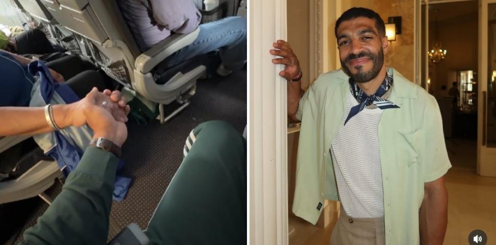 Moment viral pe TikTok. Pasagerul unui avion a luat-o de mână pe o străină, după ce a văzut că are frică de zbor. Cum a reacţionat 993267