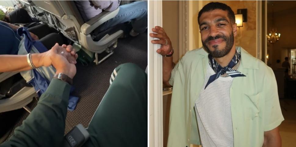 Moment viral pe TikTok. Pasagerul unui avion a luat-o de mână pe o străină, după ce a văzut că are frică de zbor. Cum a reacţionat 993277