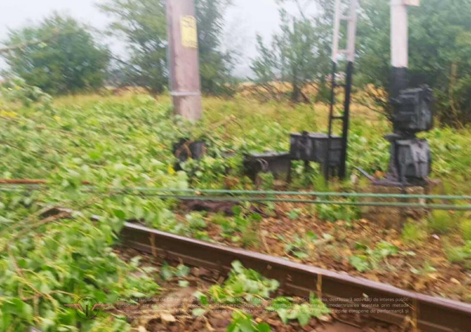 Furtunile au afectat circulația trenurilor. Întârzieri de sute de minute și probleme în mai multe zone din țară 993538