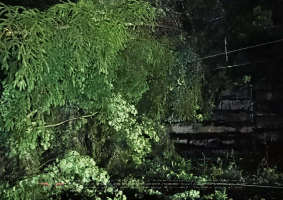 Furtunile au afectat circulația trenurilor. Întârzieri de sute de minute și probleme în mai multe zone din țară 993540