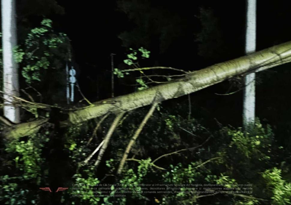 Furtunile au afectat circulația trenurilor. Întârzieri de sute de minute și probleme în mai multe zone din țară 993541