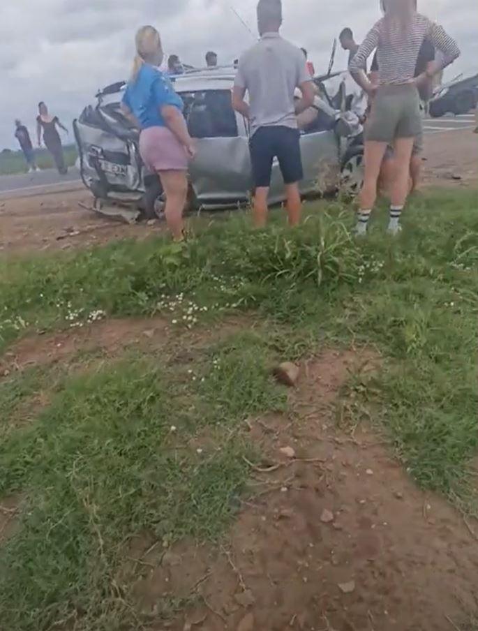 Accident grav în Timiş. O maşină de poliţie s-a răsturnat în timpul unei misiuni, după ce şoferul din faţă a frânat brusc 993952