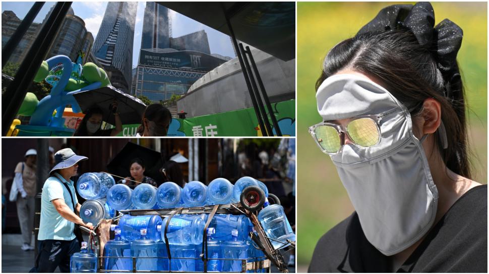 Un val de căldură extremă a lovit orașul „cyberpunk” al Chinei, Chongqing. Oamenii îi spun acum „orașul furnal” 995174