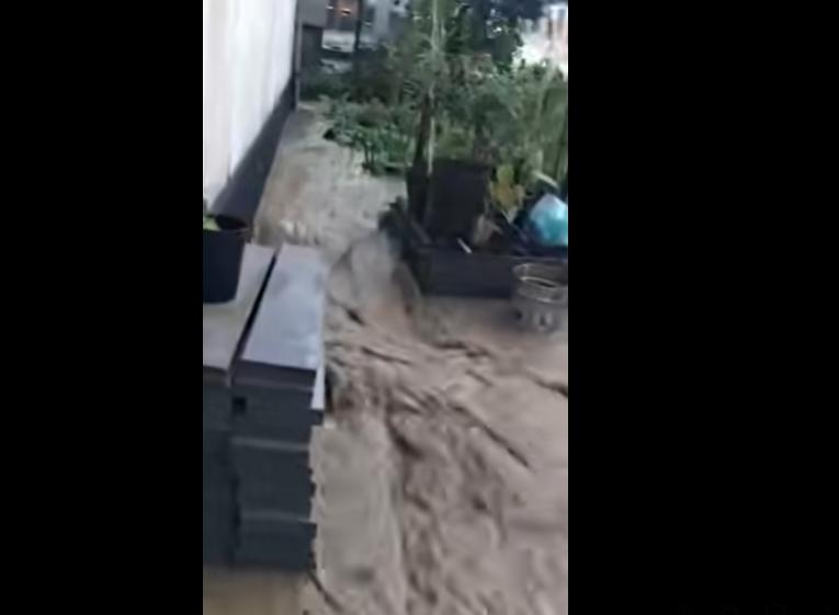 O rupere de nori a făcut prăpăd în Sighetu Marmației: case și străzi inundate, copaci doborâți de vânt 995659