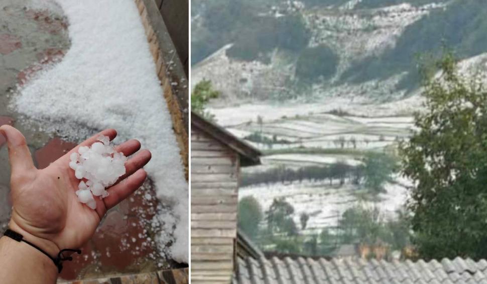 Furtunile fac ravagii: peste 2.200 de oameni fără curent în Harghita. Grindină de mari dimensiuni în Maramureș și Hunedoara 999452