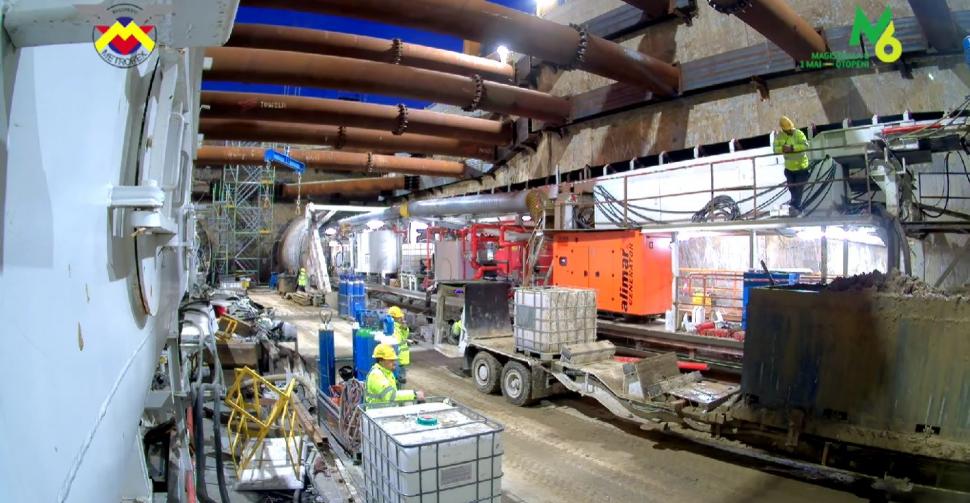 Scutul de forare "Sfânta Maria" finalizează primul segment de tunel între viitoarele stații de metrou Tokyo și Aeroport Băneasa 999764