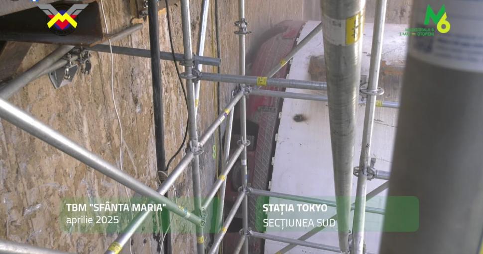 Scutul de forare "Sfânta Maria" finalizează primul segment de tunel între viitoarele stații de metrou Tokyo și Aeroport Băneasa 999766