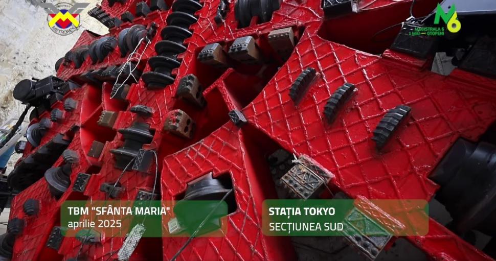 Scutul de forare "Sfânta Maria" finalizează primul segment de tunel între viitoarele stații de metrou Tokyo și Aeroport Băneasa 999767