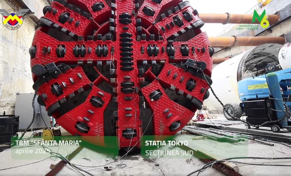 Scutul de forare "Sfânta Maria" finalizează primul segment de tunel între viitoarele stații de metrou Tokyo și Aeroport Băneasa 999768