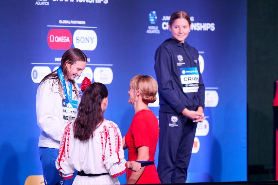 Daria Silişteanu a fost medaliată cu argint la Campionatele Mondiale de înot pentru juniori 1000436